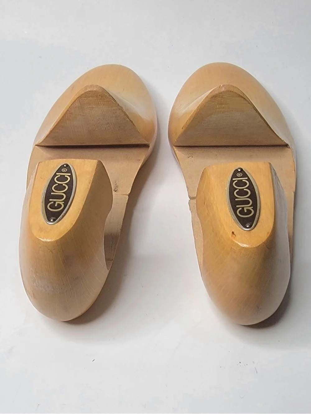 Gucci vintage men's D mackay New York adjustable wooden shoe tree stretchers